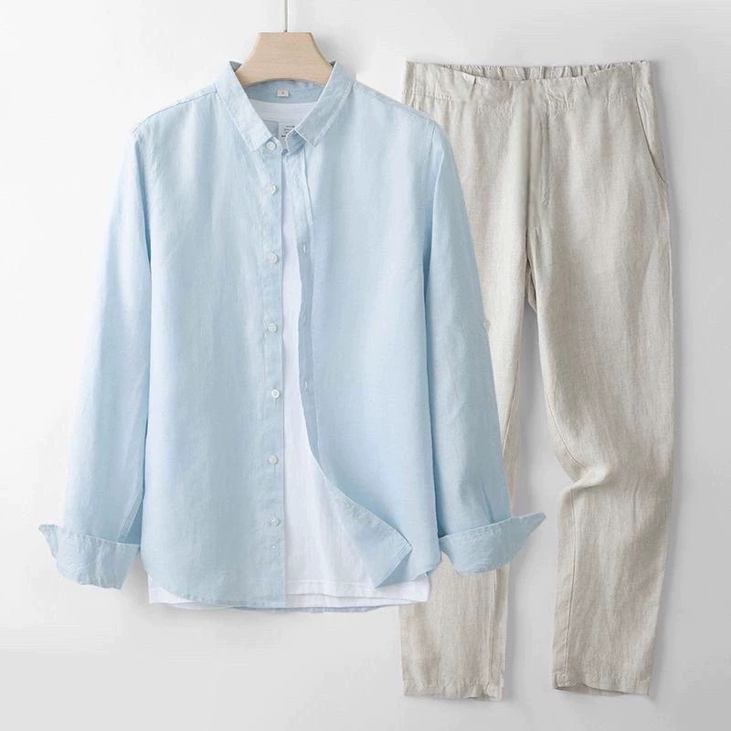 Nouvel ensemble deux pièces pr - Linen Shirt Breathable avis et prix