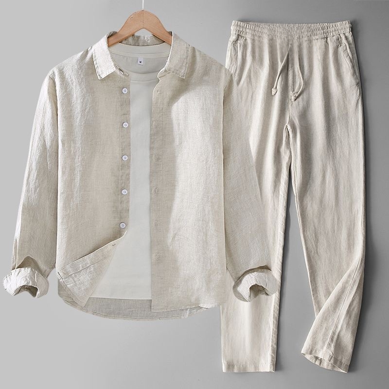 Nouvel ensemble deux pièces pr - Linen Shirt Breathable avis et prix