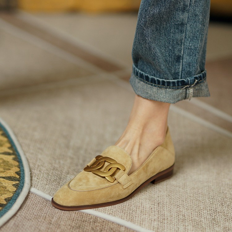 Mocassins en cuir suédé pour f - Casual Sandal Leather avis et prix