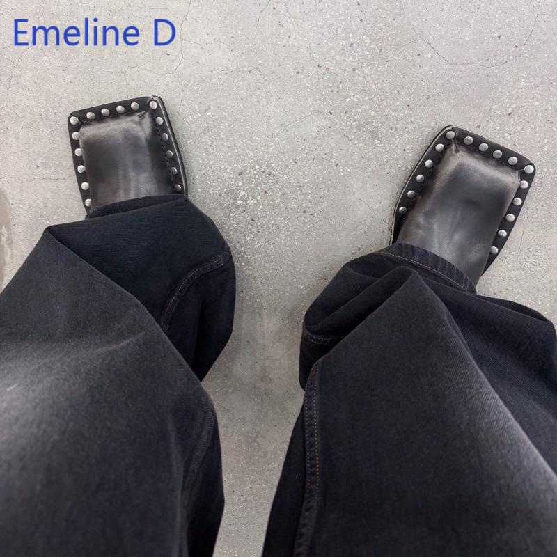 Mules unisexes à bout carré en - Flip Flop Leather Men avis et prix