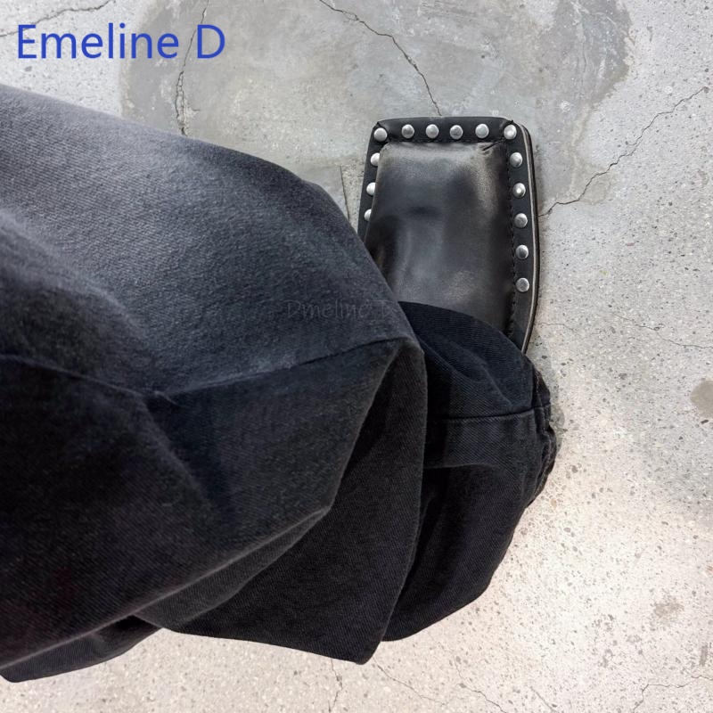 Mules unisexes à bout carré en - Flip Flop Leather Men avis et prix