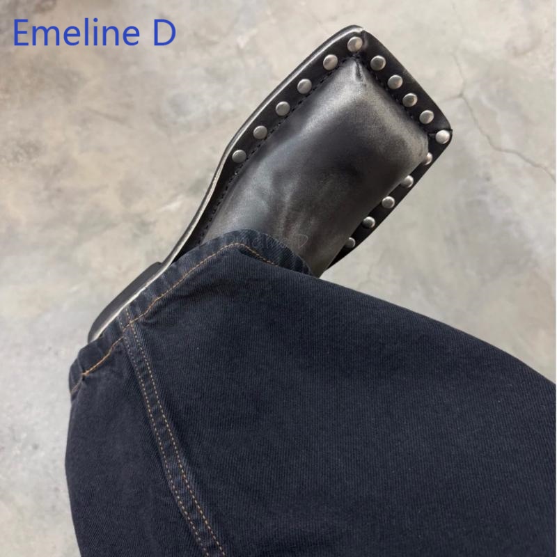 Mules unisexes à bout carré en - Flip Flop Leather Men avis et prix