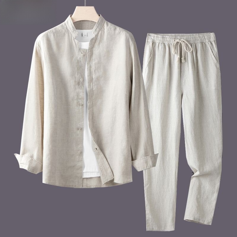Ensemble de costume d'été resp - Linen Shirt Breathable avis et prix
