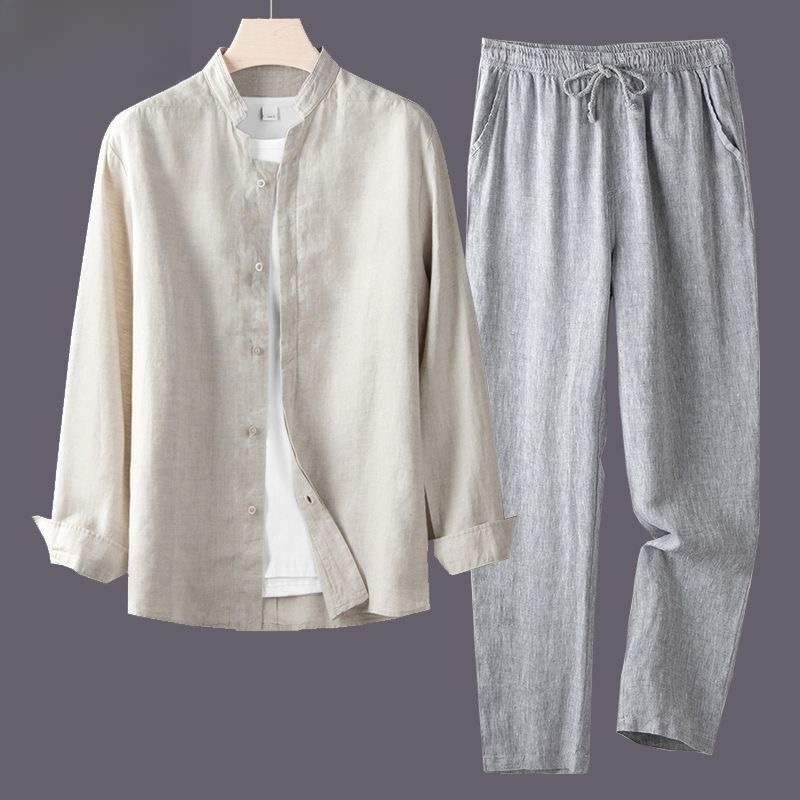 Ensemble de costume d'été resp - Linen Shirt Breathable avis et prix