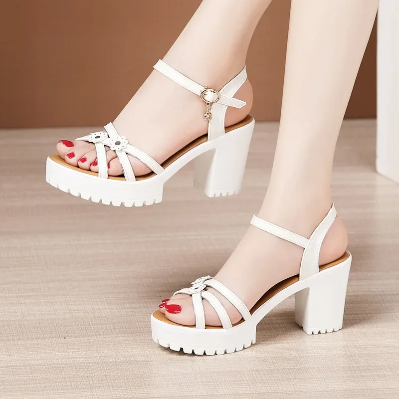 Sandales à plateforme élégante - Casual Sandal Leather avis et prix
