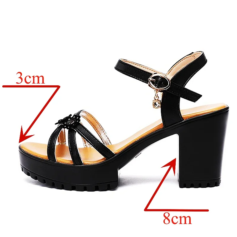 Sandales à plateforme élégante - Casual Sandal Leather avis et prix